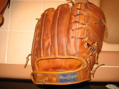 Willie Mays MacGregor G105 Personal Model Back